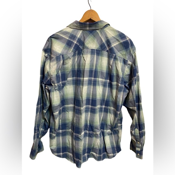 Carhartt‎ RF Relax Fit Lightweight Plaid Pearl Snap Long Sleeve Shirt Size XL - Picture 2 of 4